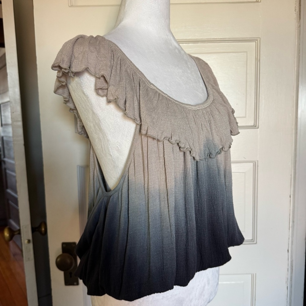 Free People Cora Lee Ombre Ruffle Top – Size Small - Picture 4 of 12